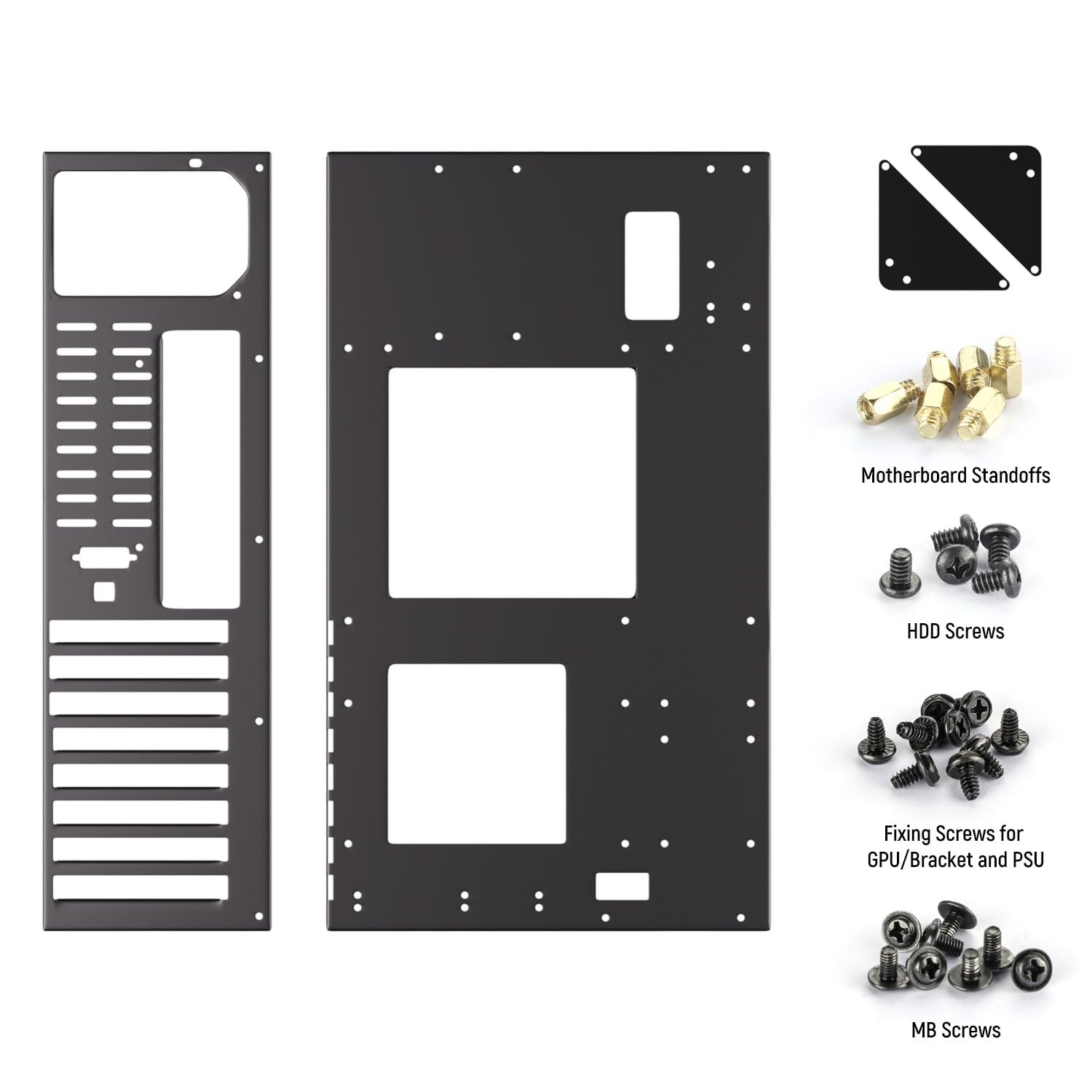 Open Air PC Case, Test Bench ATX Frame Computer black