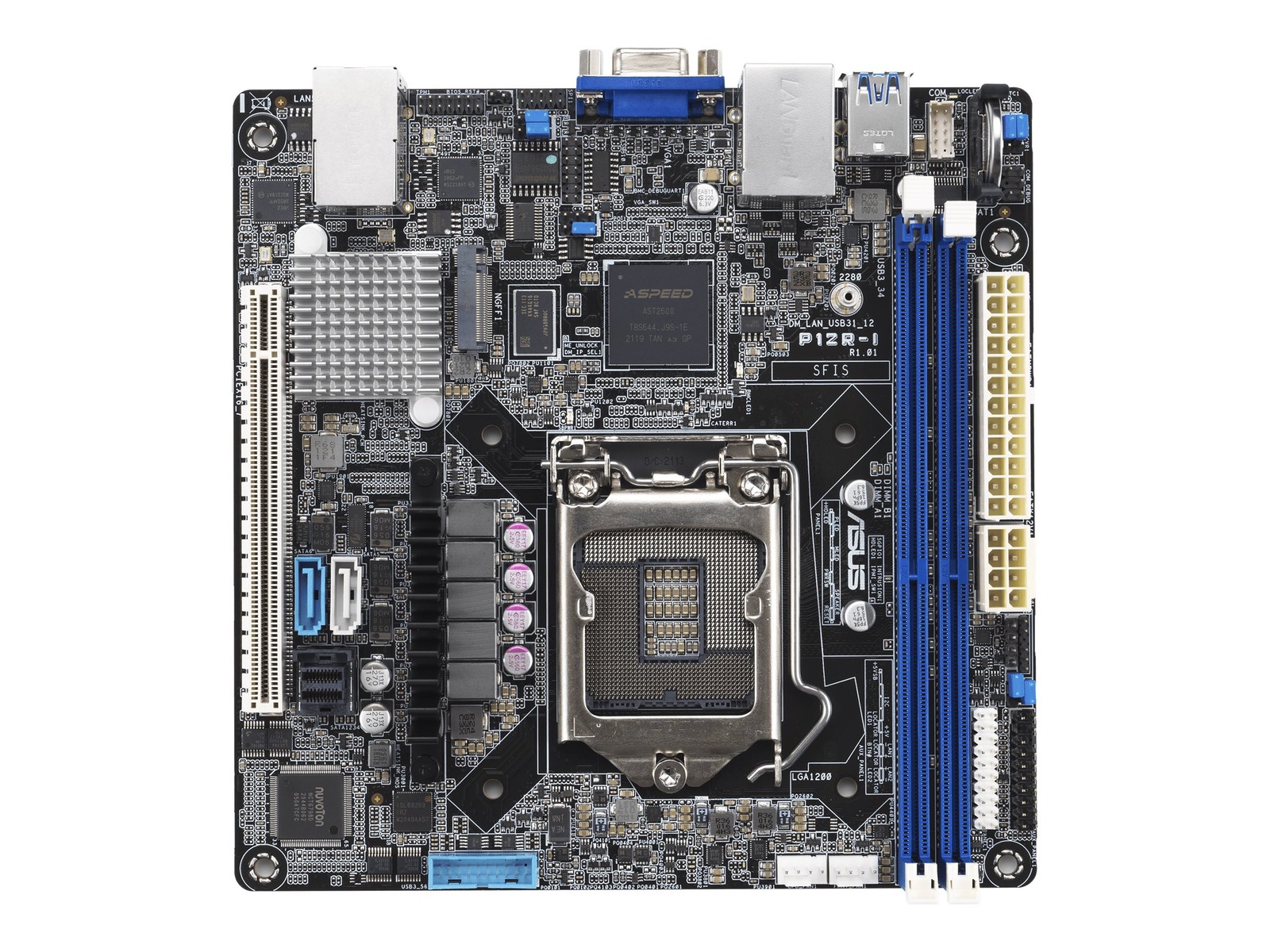 Asus P12R-I Server Motherboard – Intel C252 Chipset – Socket LGA-1200 – Mini ITX