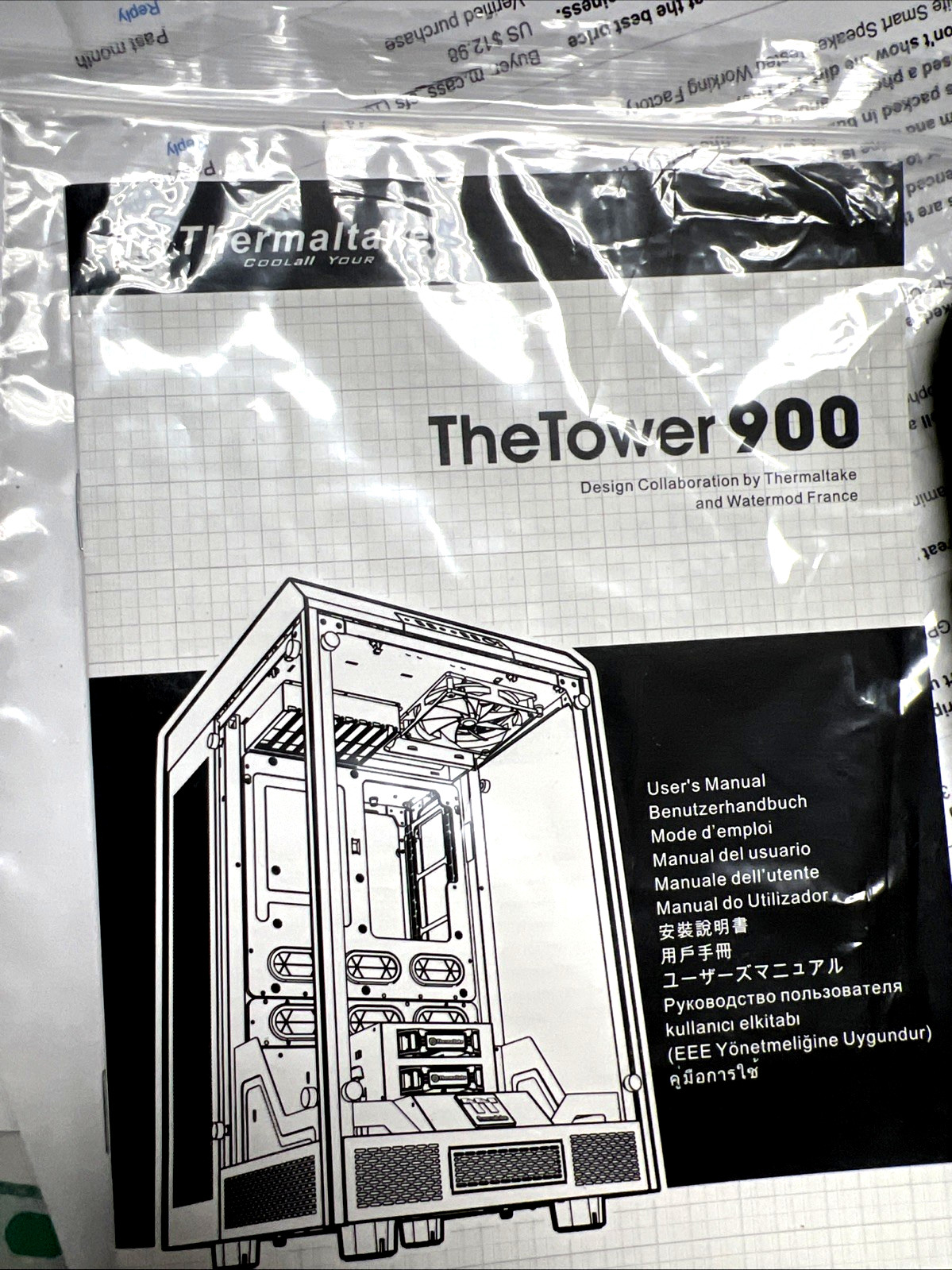 Thermaltake The Tower 900 Full Tower Tempered Glass PC Case Open Box w/Papers