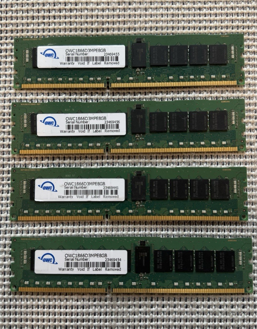 1 x PC3 OWC 8GB DDR3 SDRAM DDR3-1866 SO-DIMM 204-Pin OWC1866D3MPE8GB