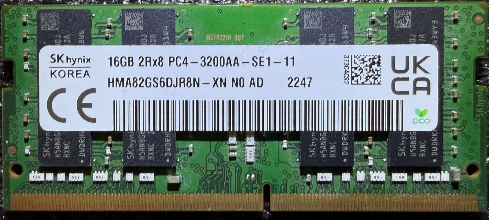 SK hynix 16GB DDR4 3200MHz PC4-25600 SODIMM Memory Ram