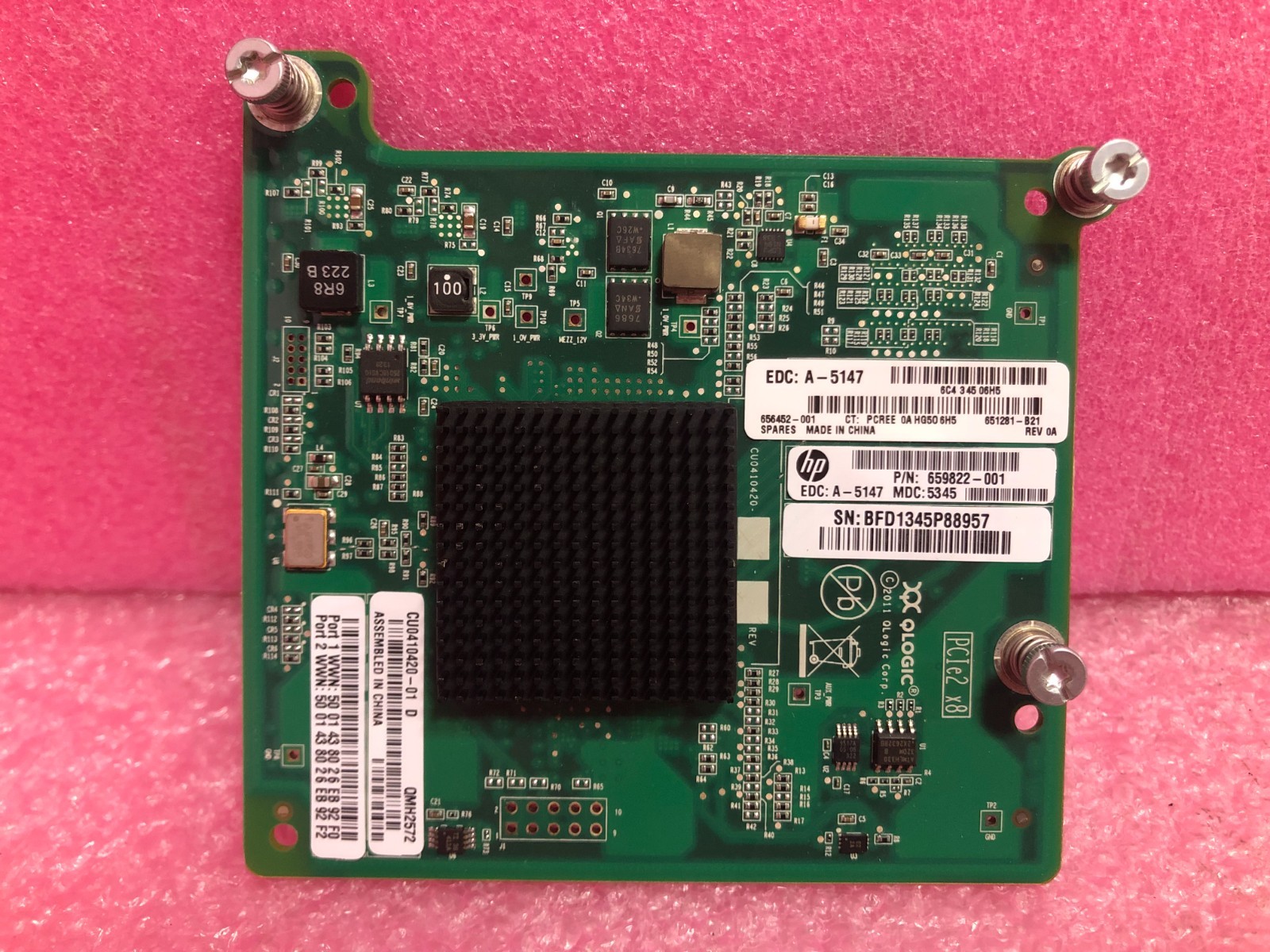 Strong-IT HP 656452-001 8Gb QMH2572 Fiber Channel Host Bus Adapter