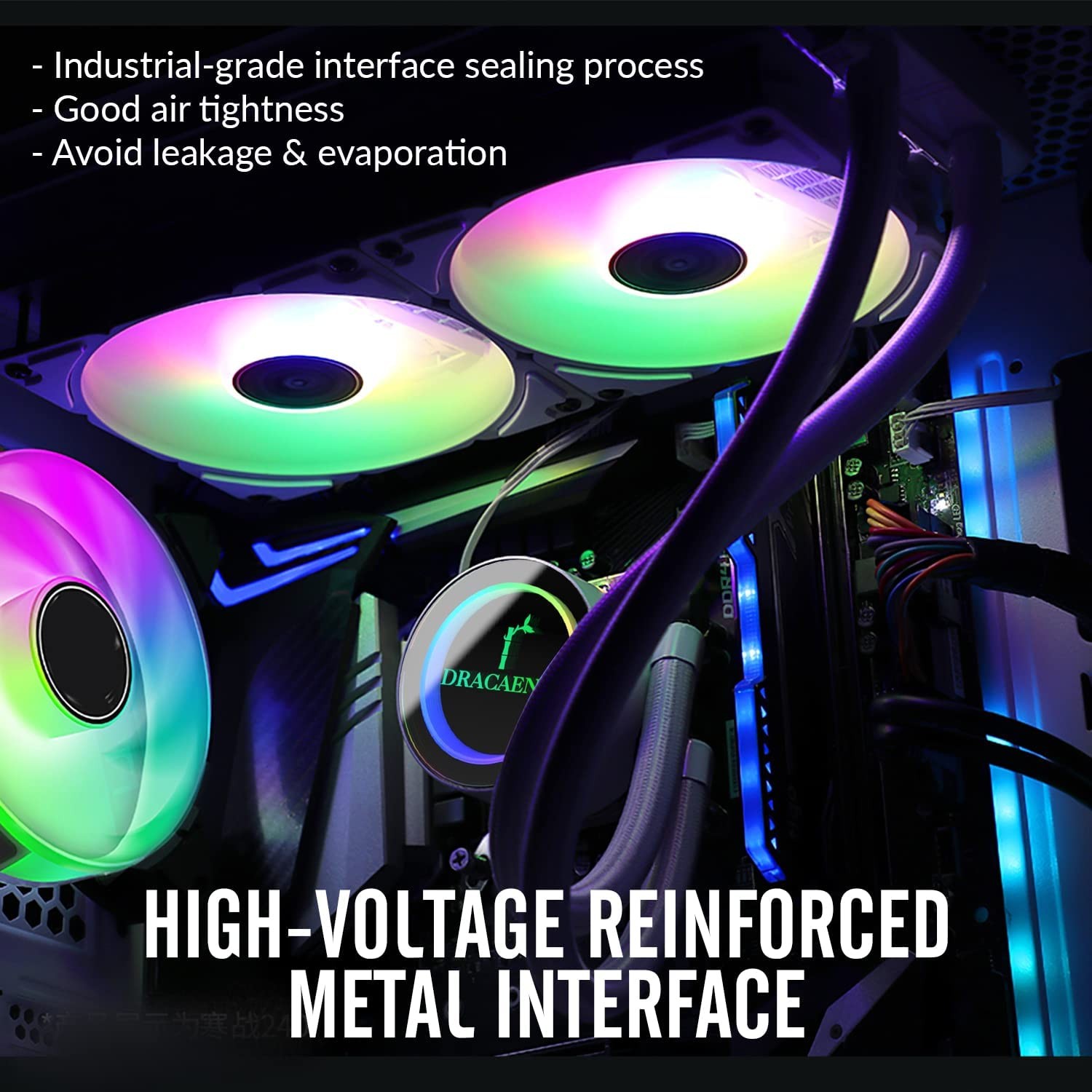 120mm AIO CPU Cooler ARGB Remote PWM Fan Hydraulic Pump Aluminum Radiator
