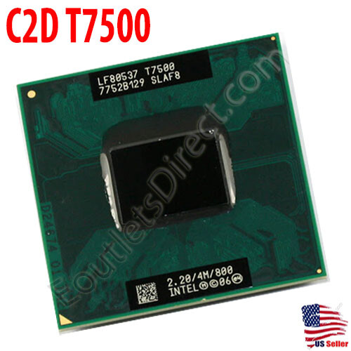 Intel Core 2 Duo T7500 CPU 2.2GHz/4M/800MHz Laptop Mobile Processor Socket P