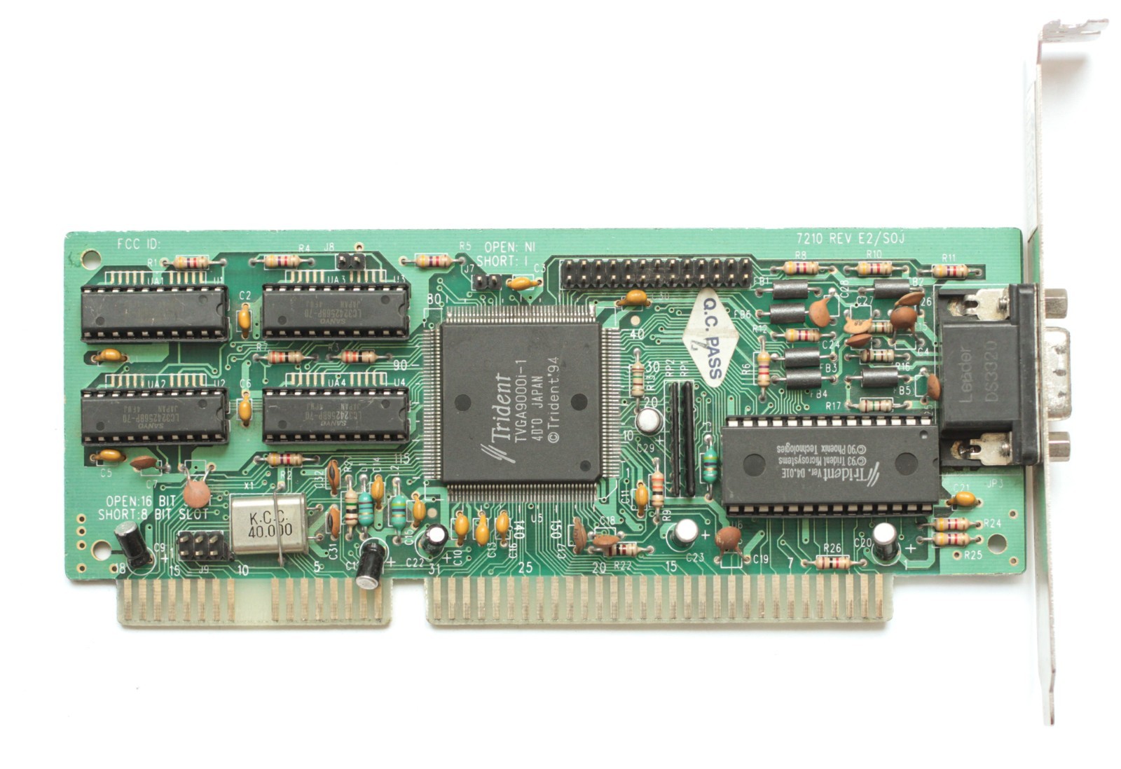 ISA graphics card – Trident TVGA9000i-1 – 512KB – TESTED – NO TARIFF