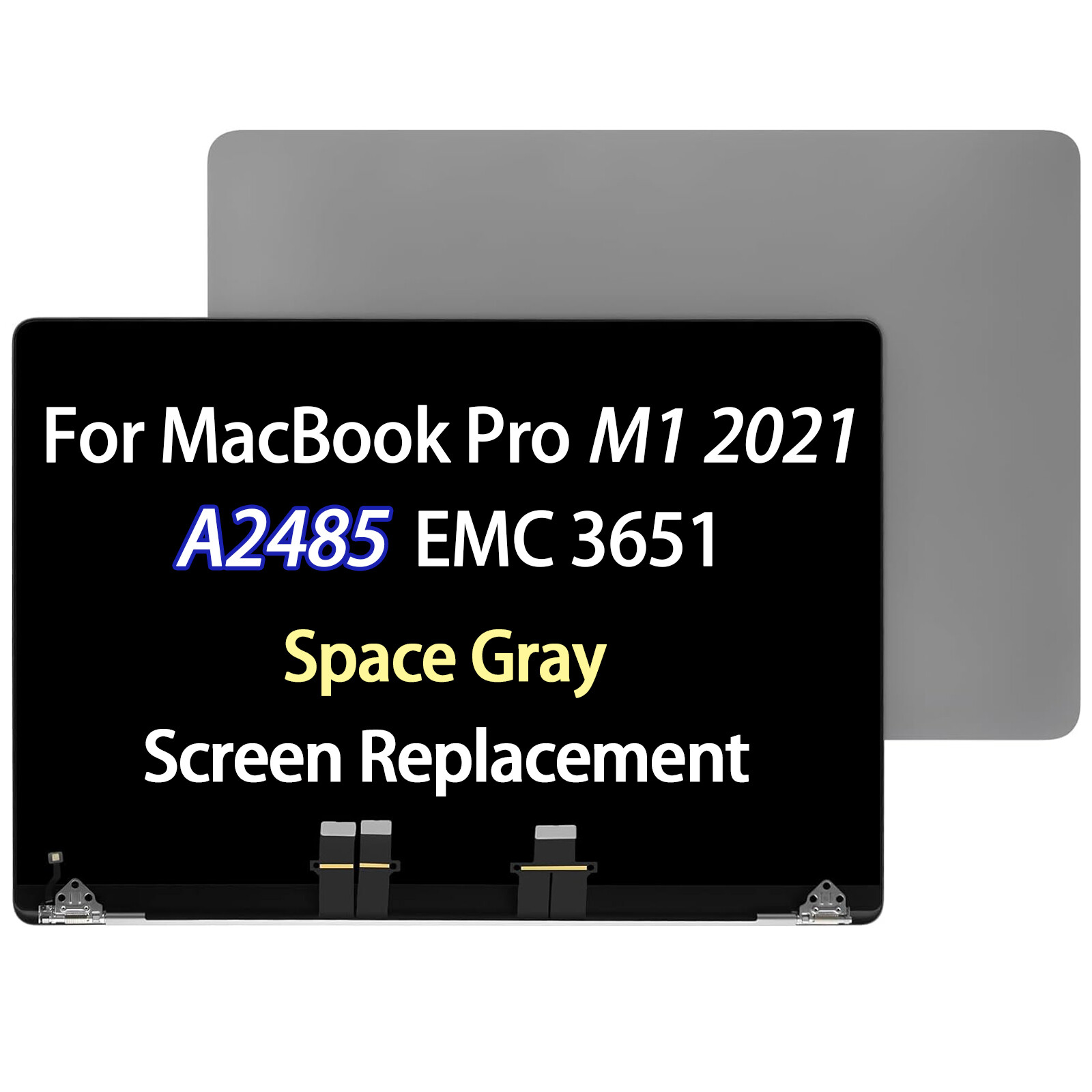 for MacBook Pro 16″ M1 2021 A2485 LCD Screen Replacement EMC 3651 661-21969
