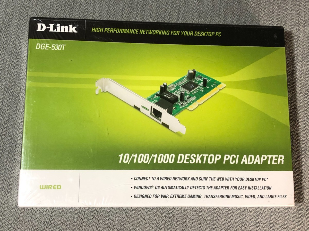 D-Link Desktop PCI Adapter DGE-530T 10/100/1000 New Sealed