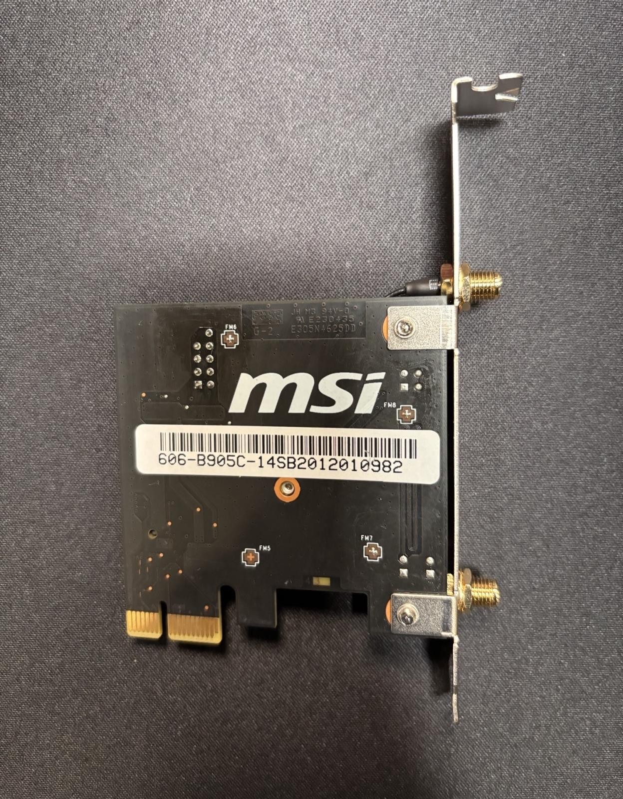 MSI MS-B905C / Herald-AX Wi-Fi 6 PCIe Adapter – Intel AX200NGW High-Gain Antenna