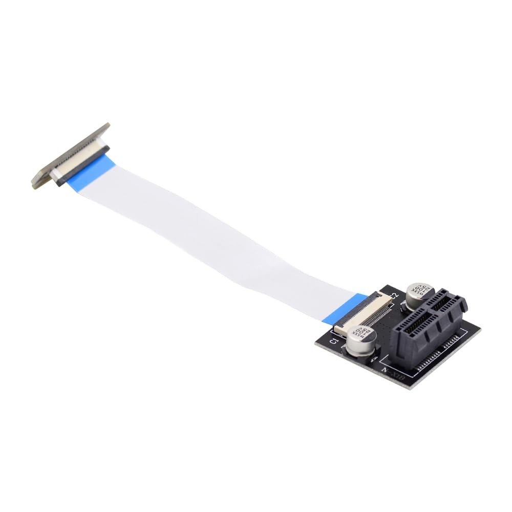 Low Profile PCI-E Express 1X Slot Riser Card Extender Extension Ribbon Flex Relo