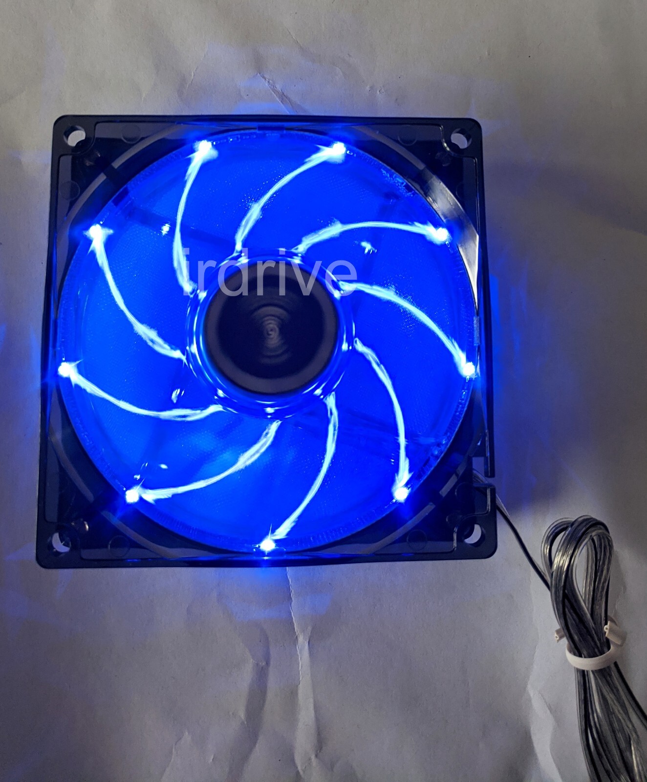 NEW Enermax 90mm x 25mm Blue LED 3-pin 12V PC Case Cooling Fan + Screws