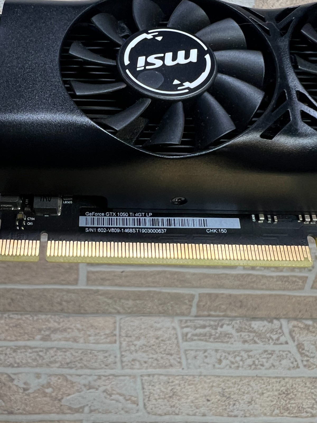 MSI GeForce GTX 1050 Ti 4GT LP GDDR5 Graphics Card Low Profile