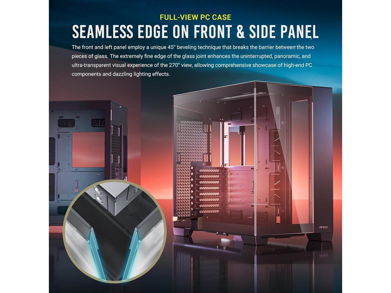 Antec C8, Fans not Included, RTX 40 Compatible, Dual-Chamber, tooless Design, Ty