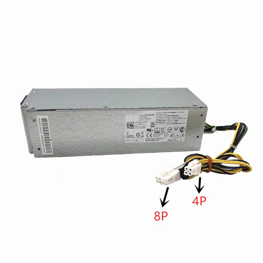 1x 240W Power Supply Unit 8Pin PSU H240EM-00 For 7040 3650 3040 3046 220×82×62mm