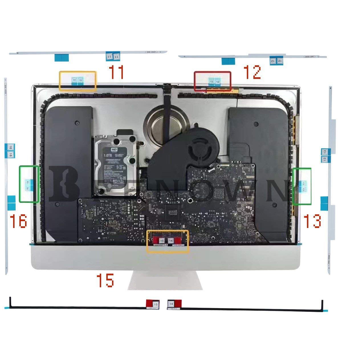 For iMac 27″ A1419 Screen LCD Adhesive Strips Tape Replacement Removal Tool Kit