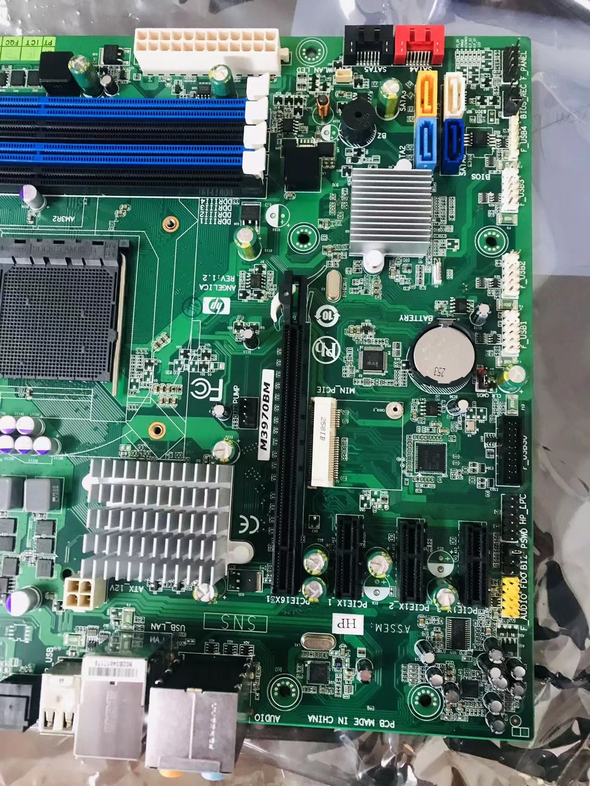 FOR HP Desktop System Board M3970BM/AM V1.2 AMD970 AM3 DDR3 32G USB3 MicroATX