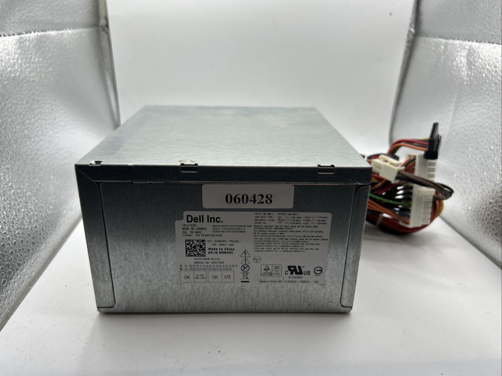 Dell 300W Power Supply Unit L300NM-00 N6H3C PS-6301-05D USED