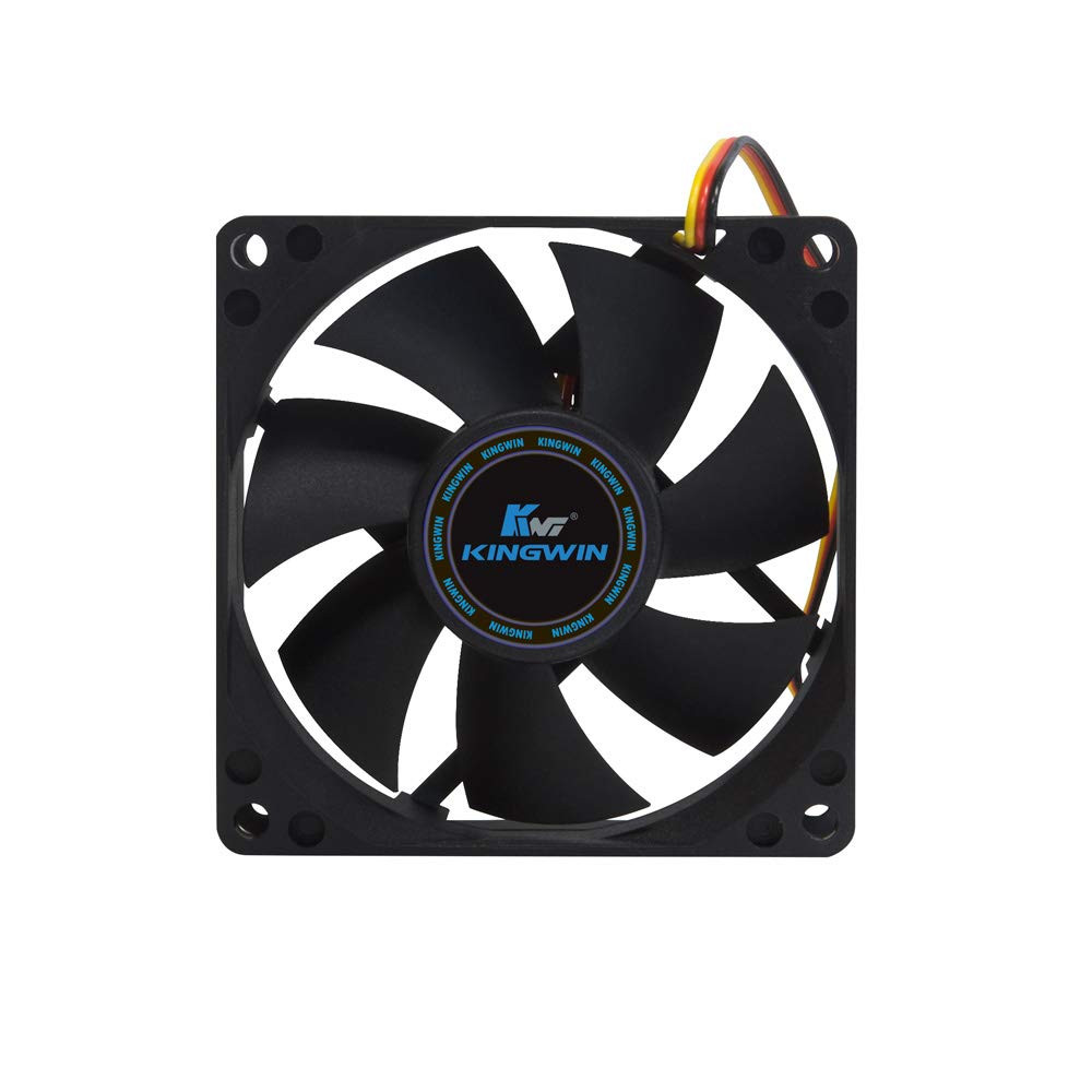 Kingwin 80Mm Silent Fan – Quiet PC Cooling Fan for Computer Cases, CPU Coolers,