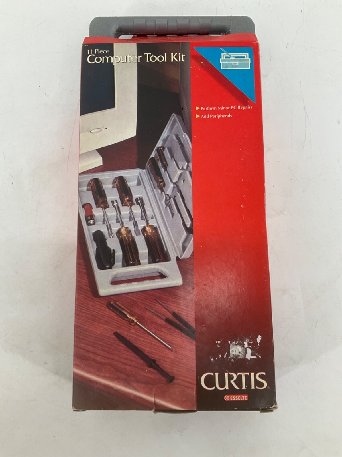 RARE Vintage Curtis Esselte 11 PIECE Computer Tool Kit with Hard Plastic Case