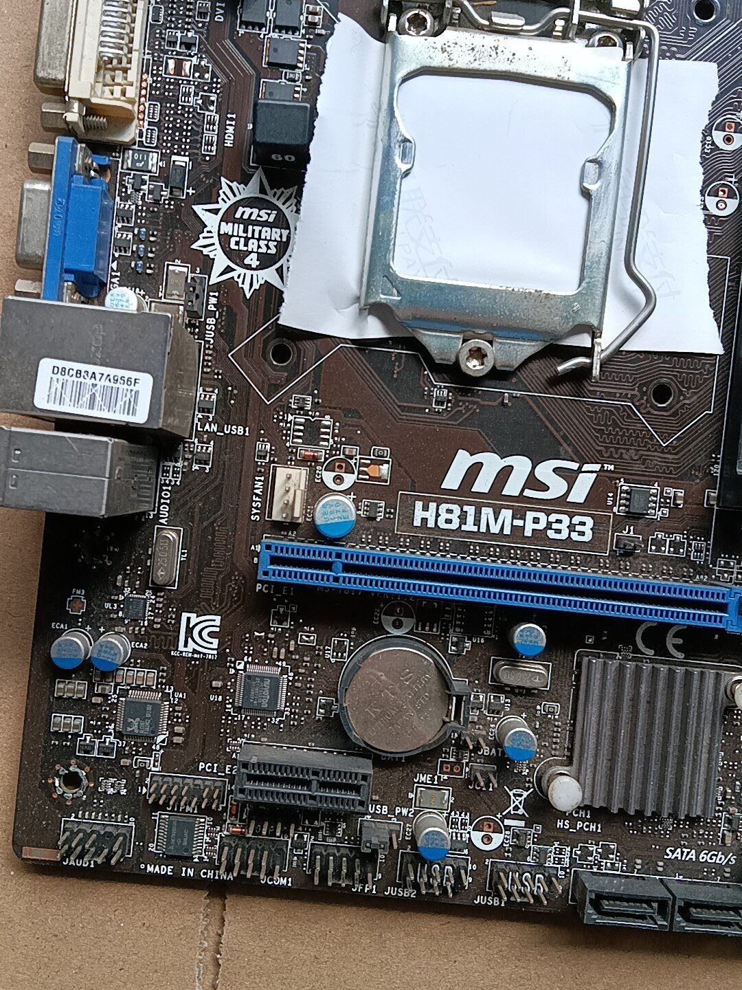 For MSI H81M-P33 Intel Socket LGA 1150 Micro ATX PC Motherboard DDR3 Placa Madre