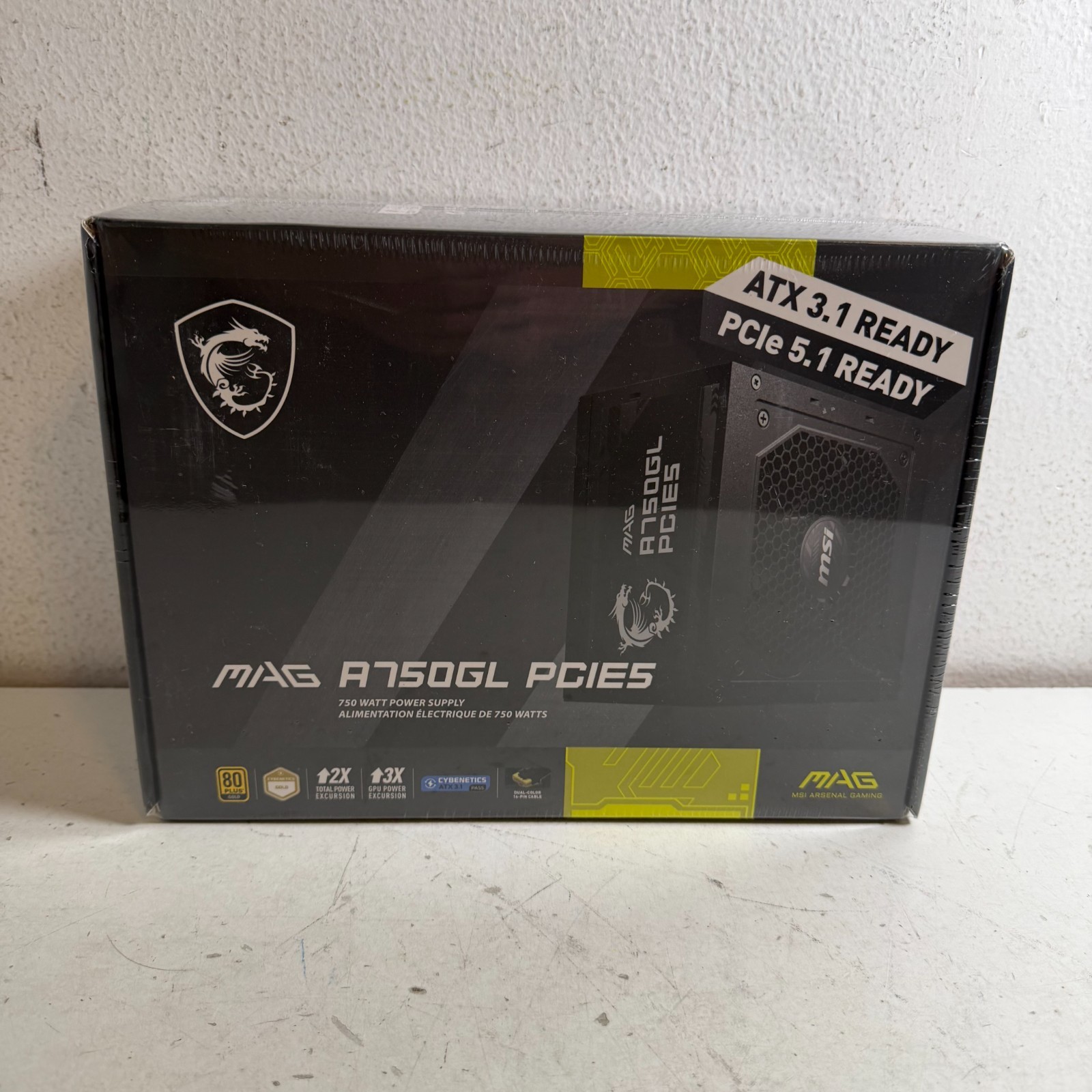MSI – MAG A750GL PCIE 5 750W ATX 3.1 Full Modular 80+ Gold Gaming Power Supply