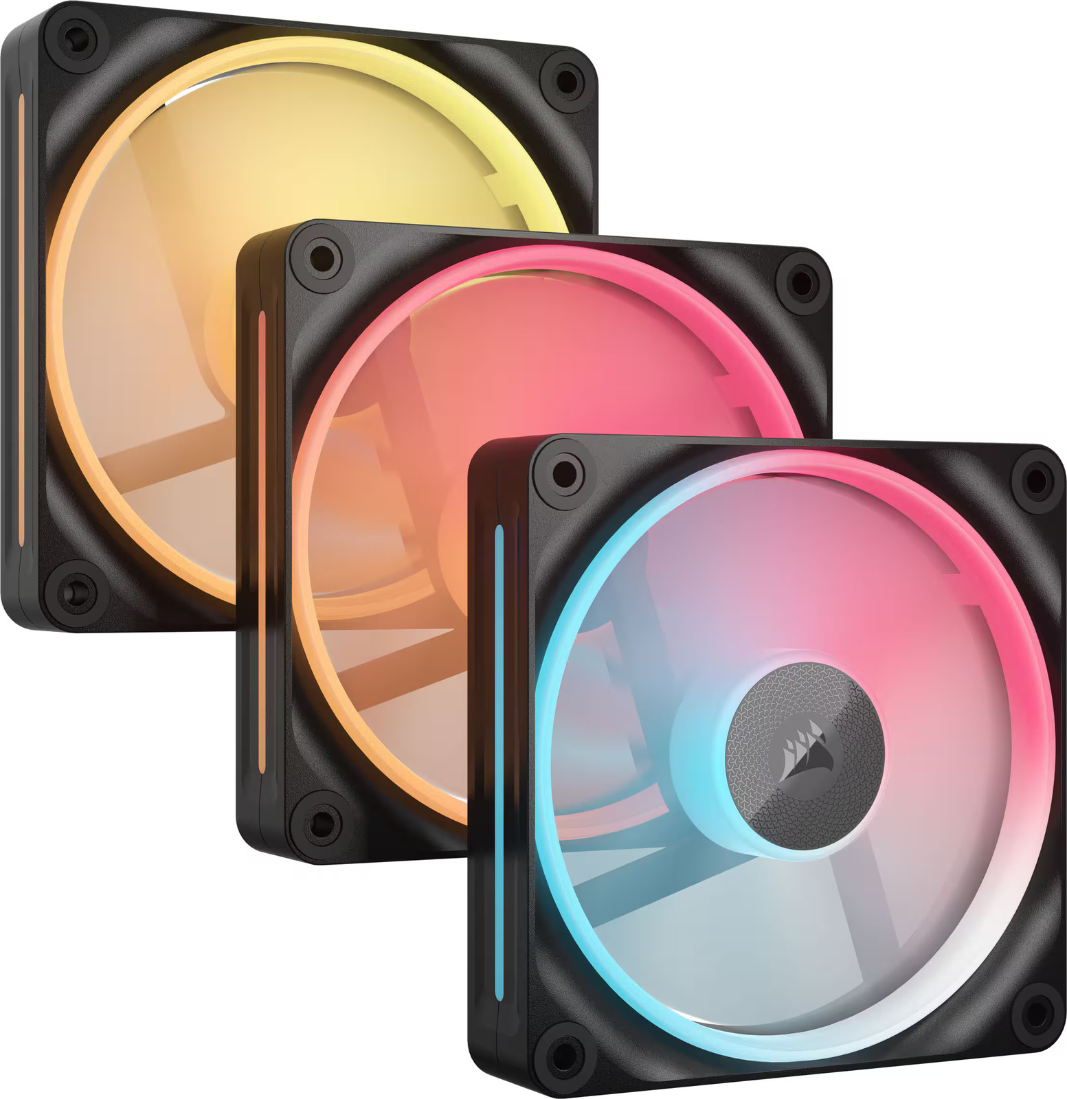 CORSAIR – iCUE LINK LX120-R RGB 120mm PWM Reverse Blade Computer Case Fan Sta…