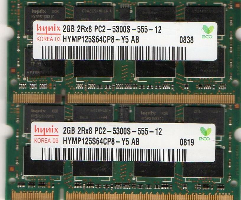 4GB 2x 2GB Kit Apple iMac 2.4GHz Core 2 PC2-5300 667MHz DDR2 Laptop RAM Memory
