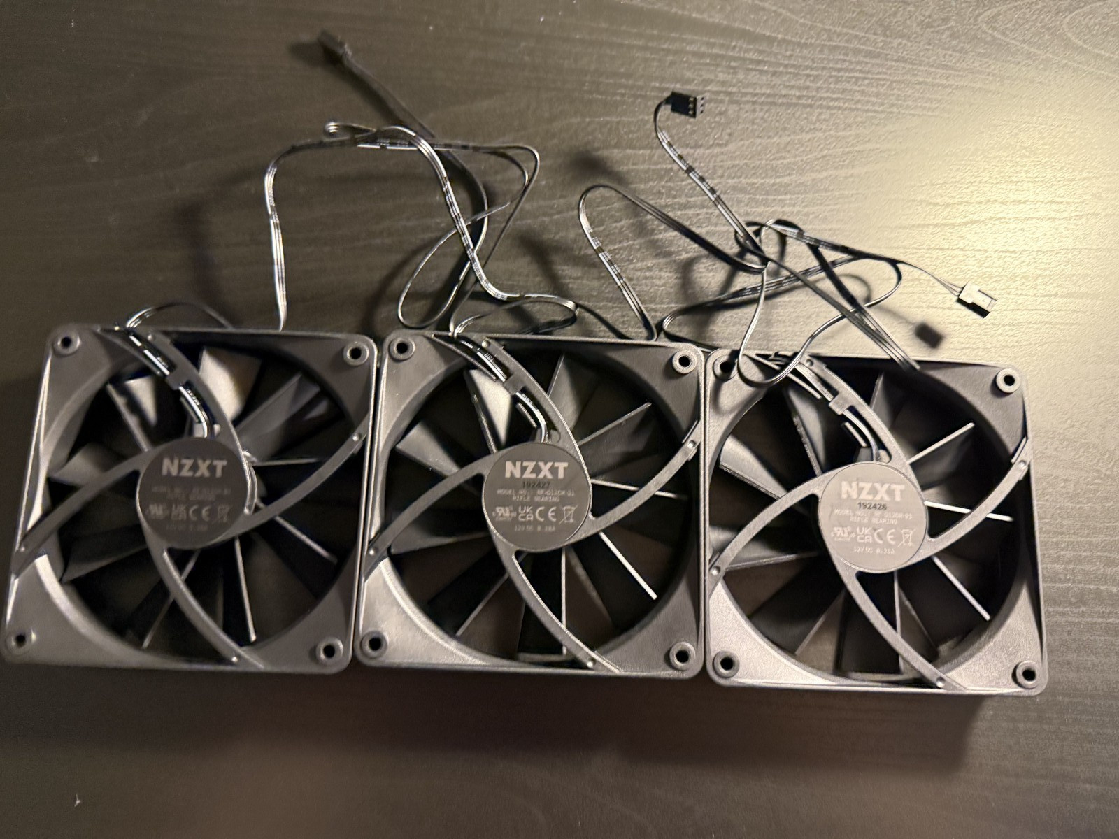3 NZXT F120Q Case Fans 3-Pin 120mm Black