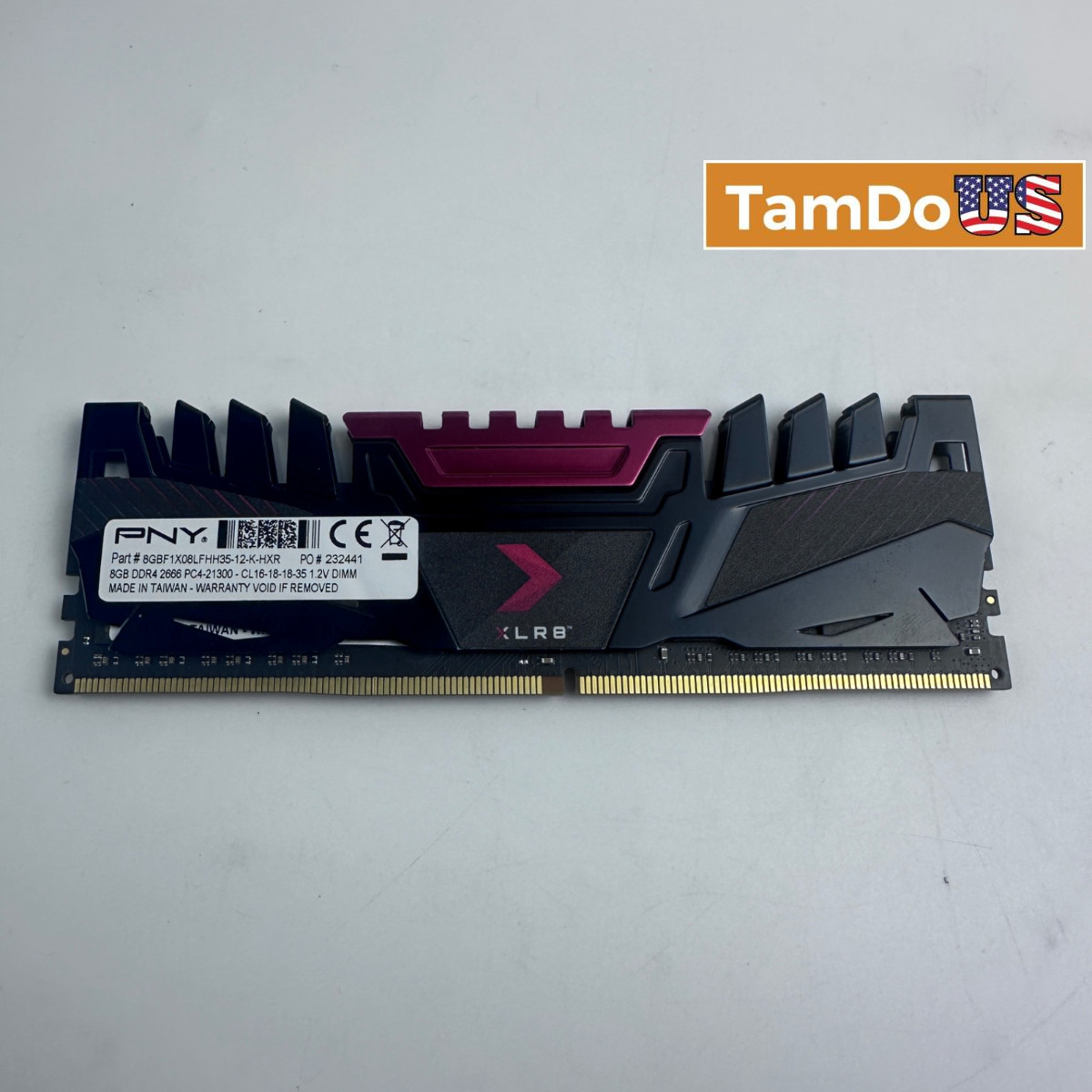 PNY XLR8 Gaming 8GB DDR4 2666MHz PC4-21300 CL16 1.2V Desktop RAM Single Stick