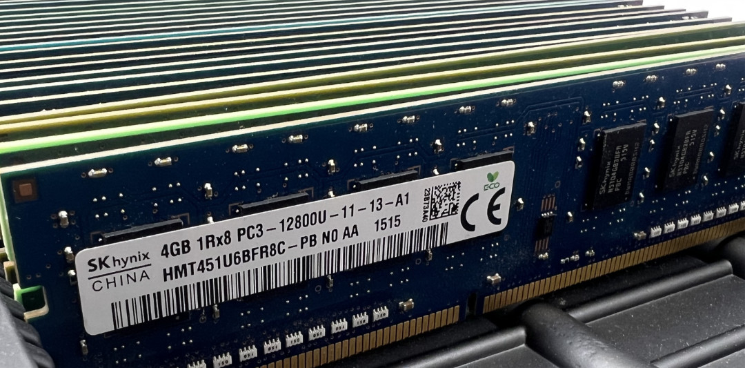 Lot of 42 – 4GB DDR3 12800 1600MHz Desktop Memory Mixed Brand, Model, Rank