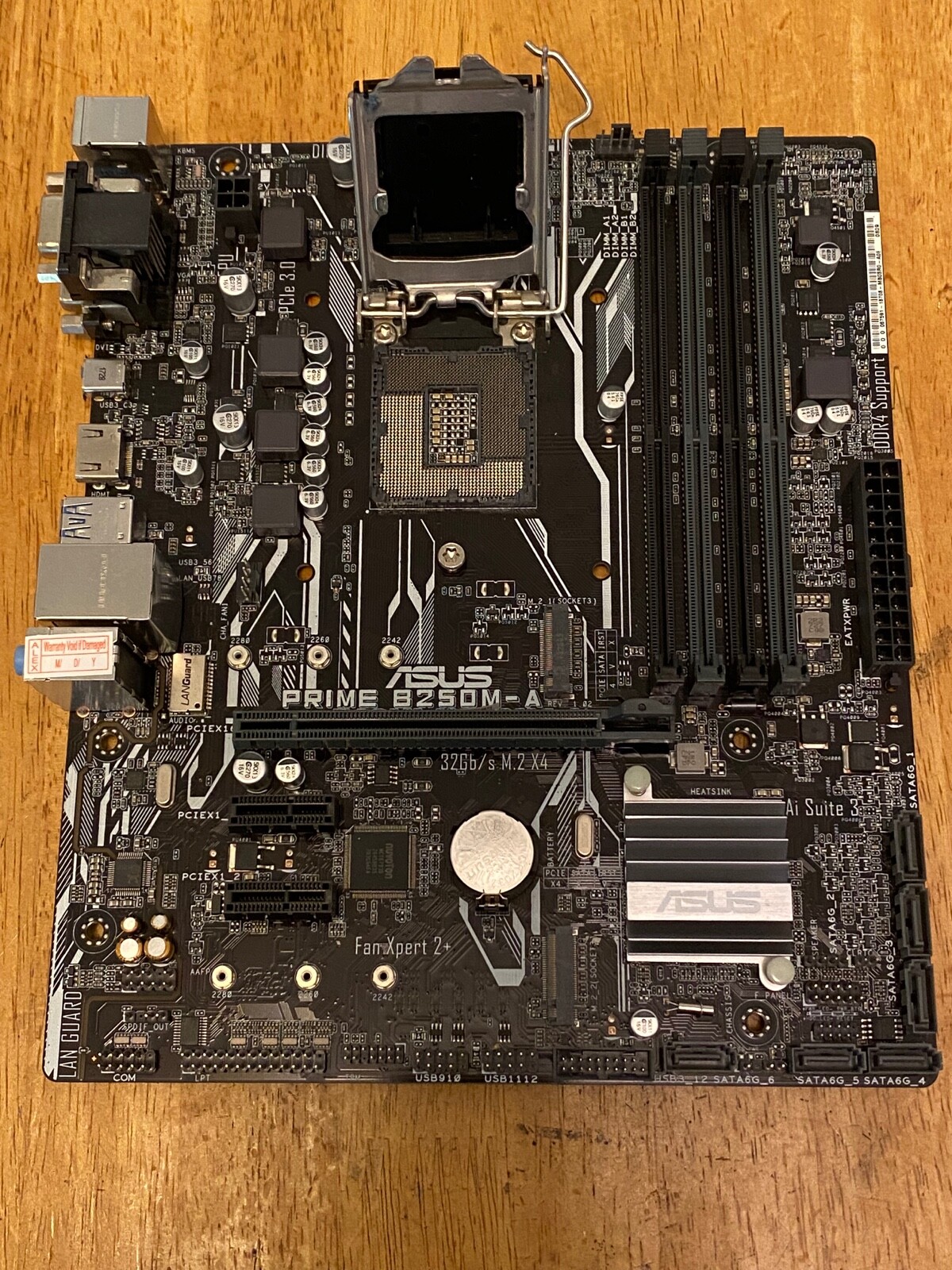 ASUS PRIME B250M-A Motherboard LGA 1151 ATX Intel B250 HDMI SATA 6Gb/s USB 3.1