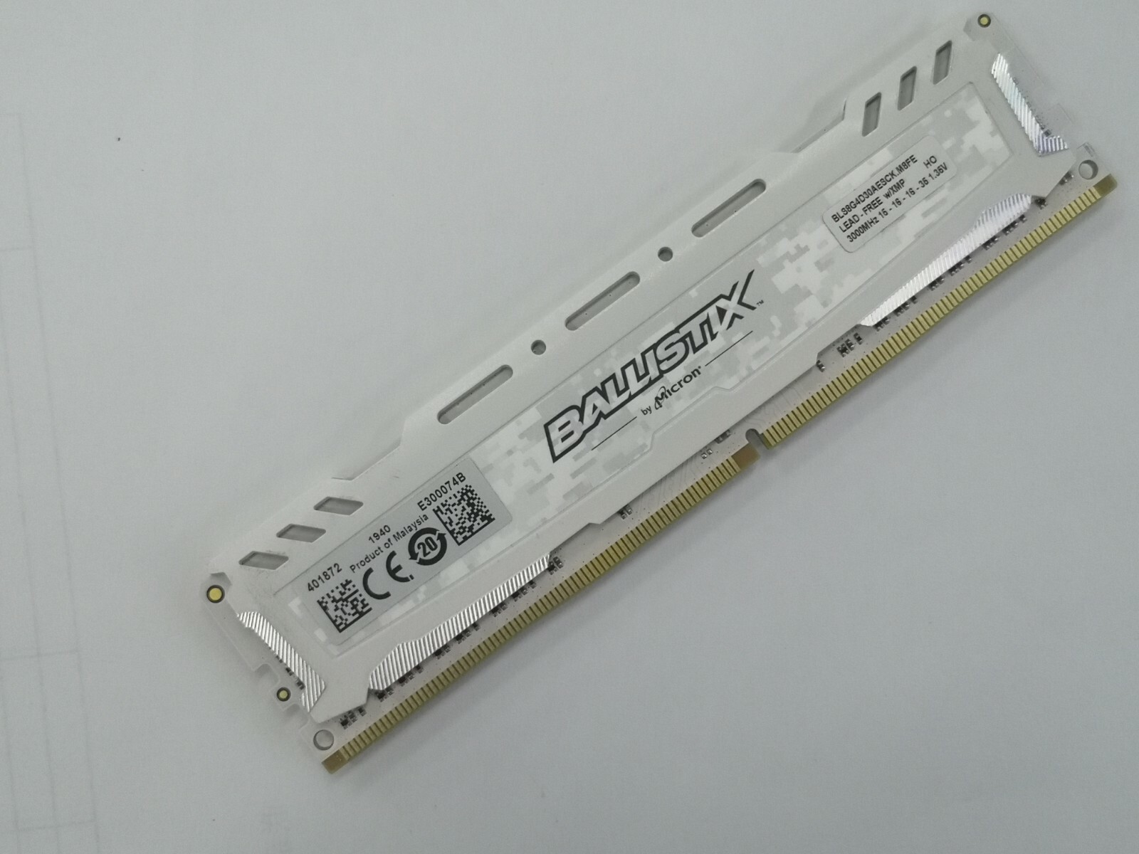 Crucial Ballistix 8GB DDR4 3000MHz Desktop RAM XMP by micron BLS8G4D30AESCK 1.35