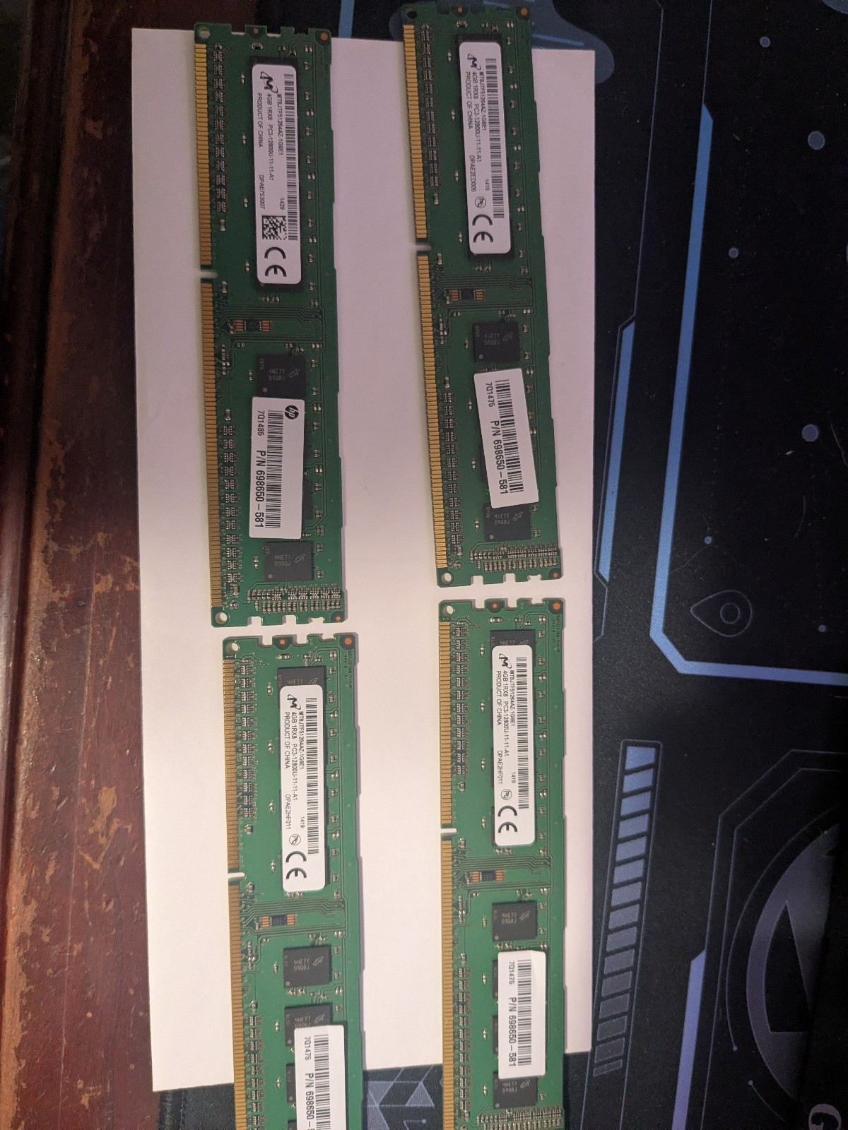 Micron 4GB PC3-12800 (DDR3-1600) Memory – MT8JTF51264AZ-1G6E1