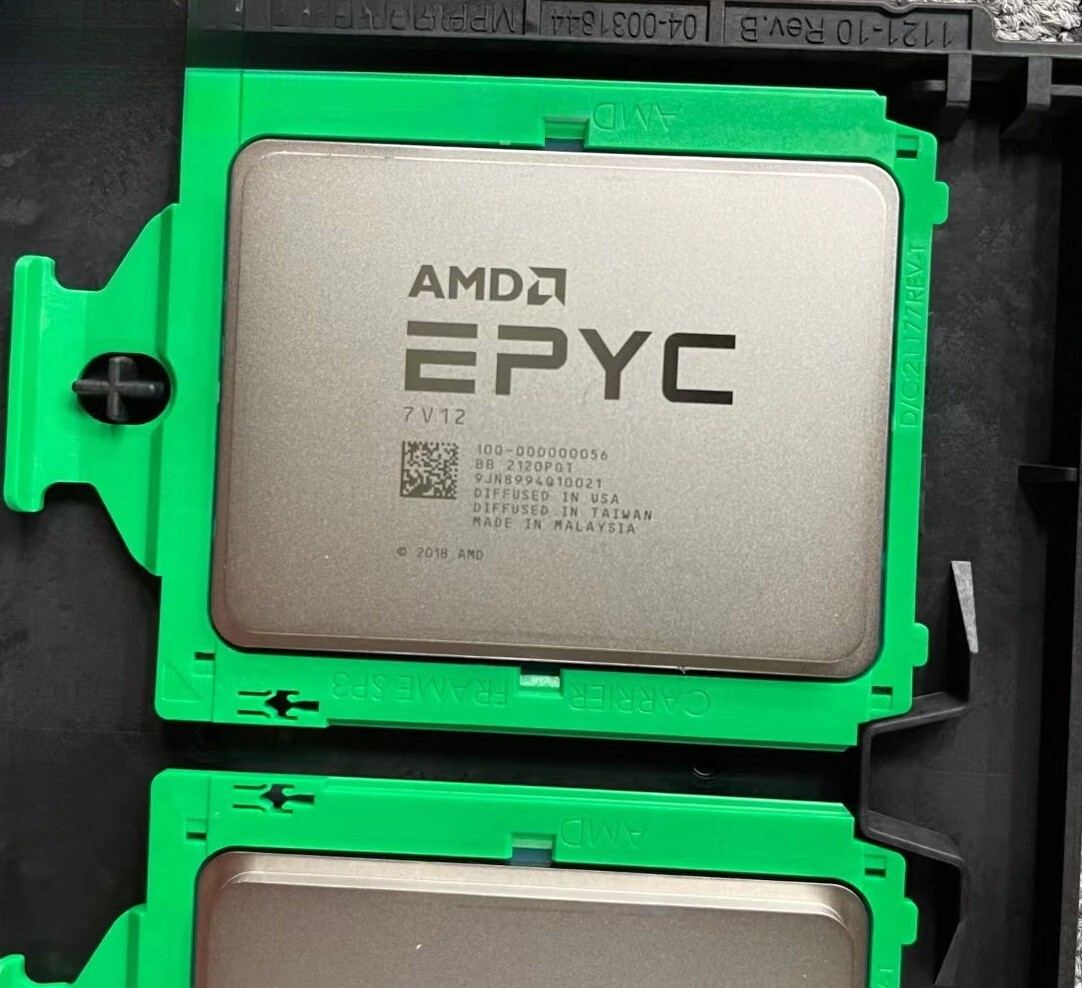 AMD epyc Rome 7v12 CPU processor 64 cores 2.45ghz 240w (compared to 7h12)