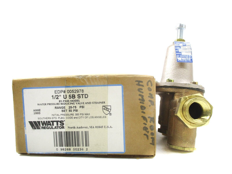 WATTS 5M3 U5BSTD 25-75PSI 1/2″ NSMP
