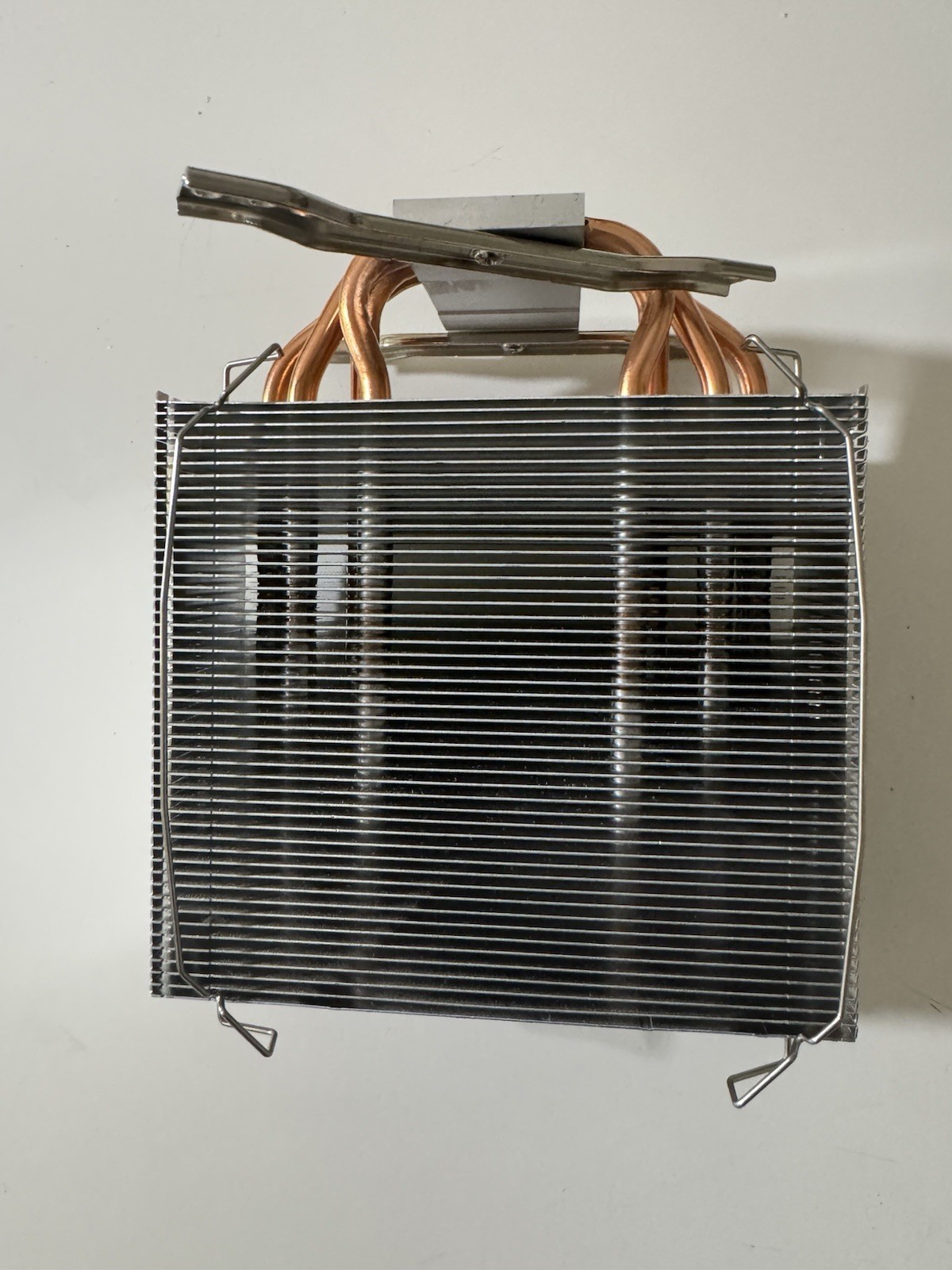 CPU Heatsink Cooler Copper Heat Pipes Aluminum Fins PC Desktop Sz 4.85”x4.25”x2”