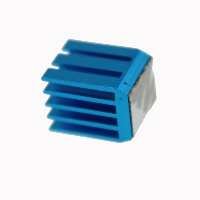 Lot 8 pcs 9x9x12mm adhesive Aluminum blue HeatSink For Memory GPU Chip IC Ram