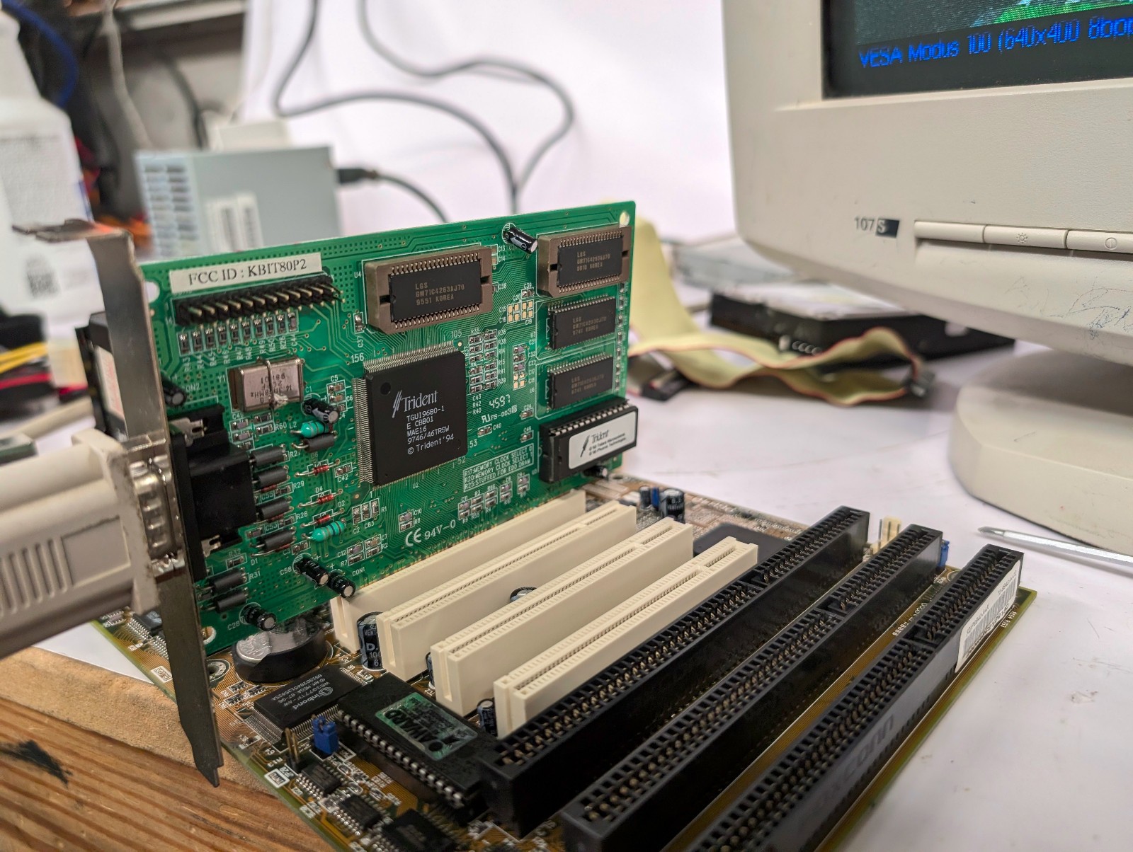 Trident TGUI9680-1 GUI and Graphics Accelerator; PCI; TESTED, WORKS