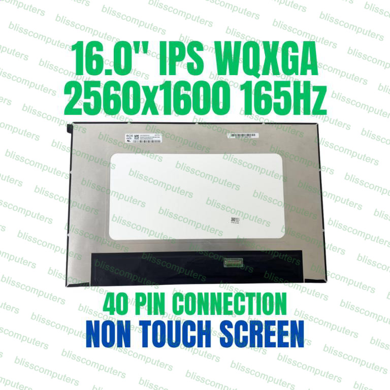 B160QAN03.Z 2560X1600 LED LCD Screen Display Non Touch 165HZ QHD