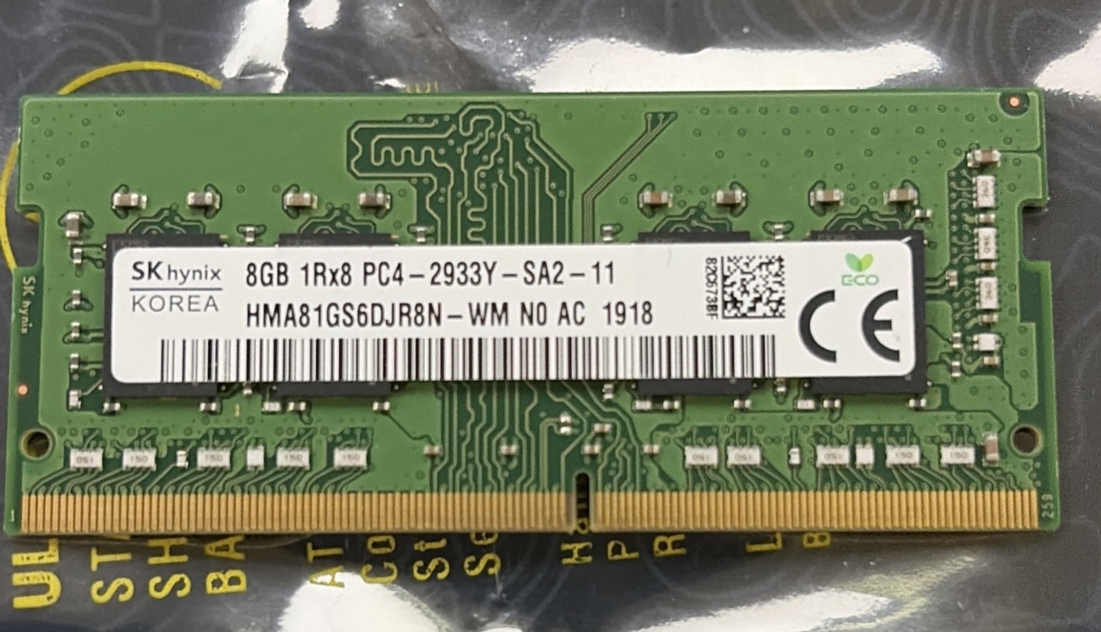 SK hynix 8GB DDR4 PC4-2933 260-Pin SO-DIMM Laptop RAM HMA81GS6DJR8N-WN
