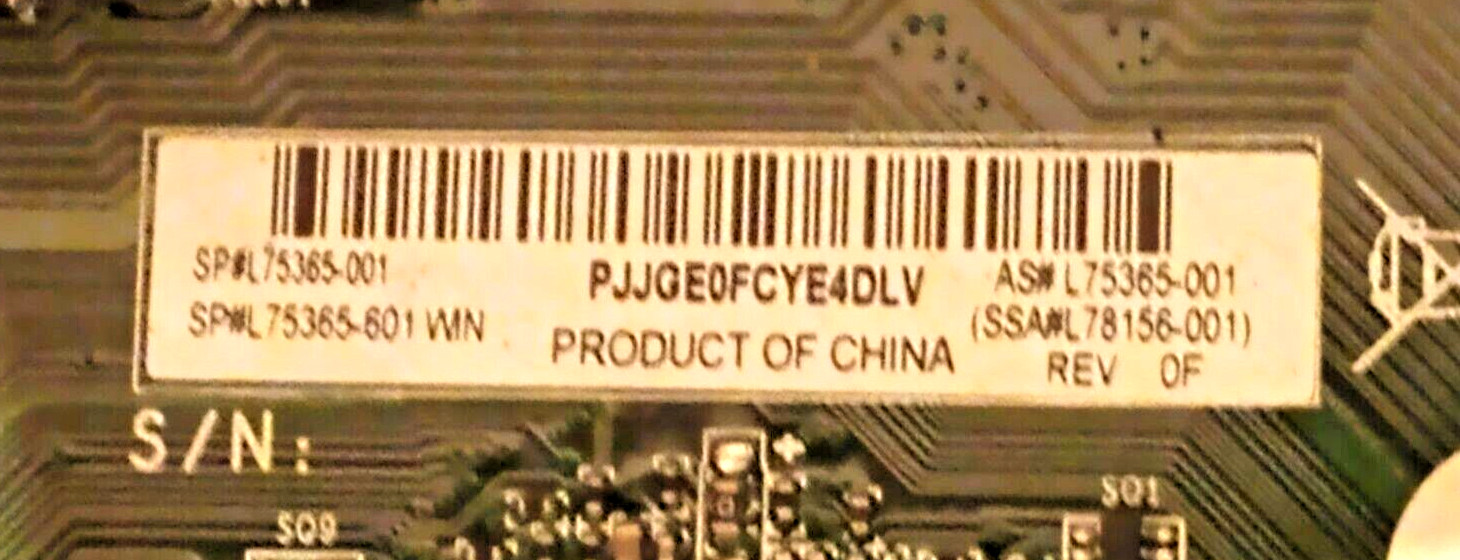 L75365-001 – HP Pavilion TP01 Intel Chipset H470 Socket LGA1200 Motherboard