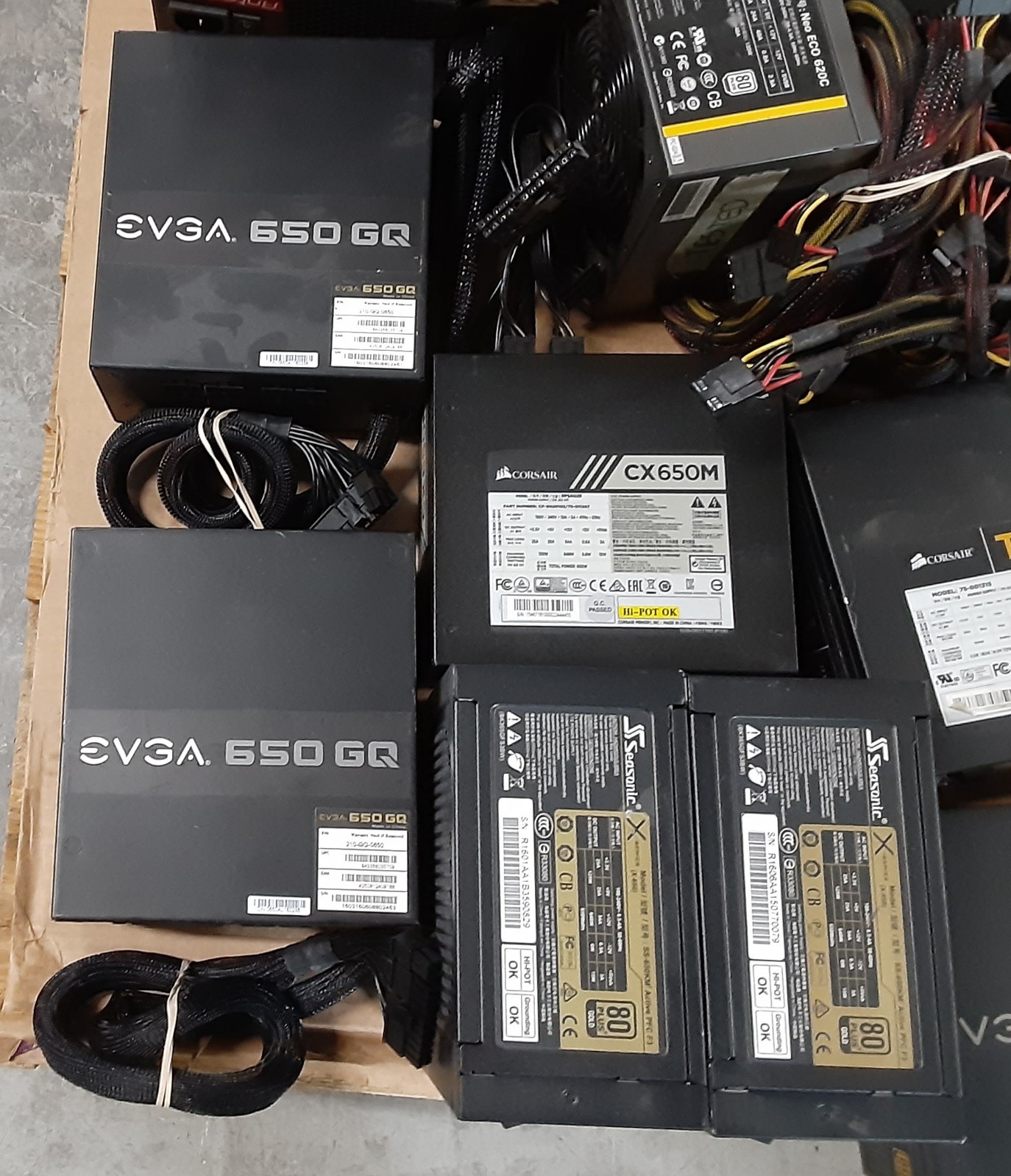 *LOT OF 6* Mixed Brand Power Supply Units | 500W-650W | See Photos/Description