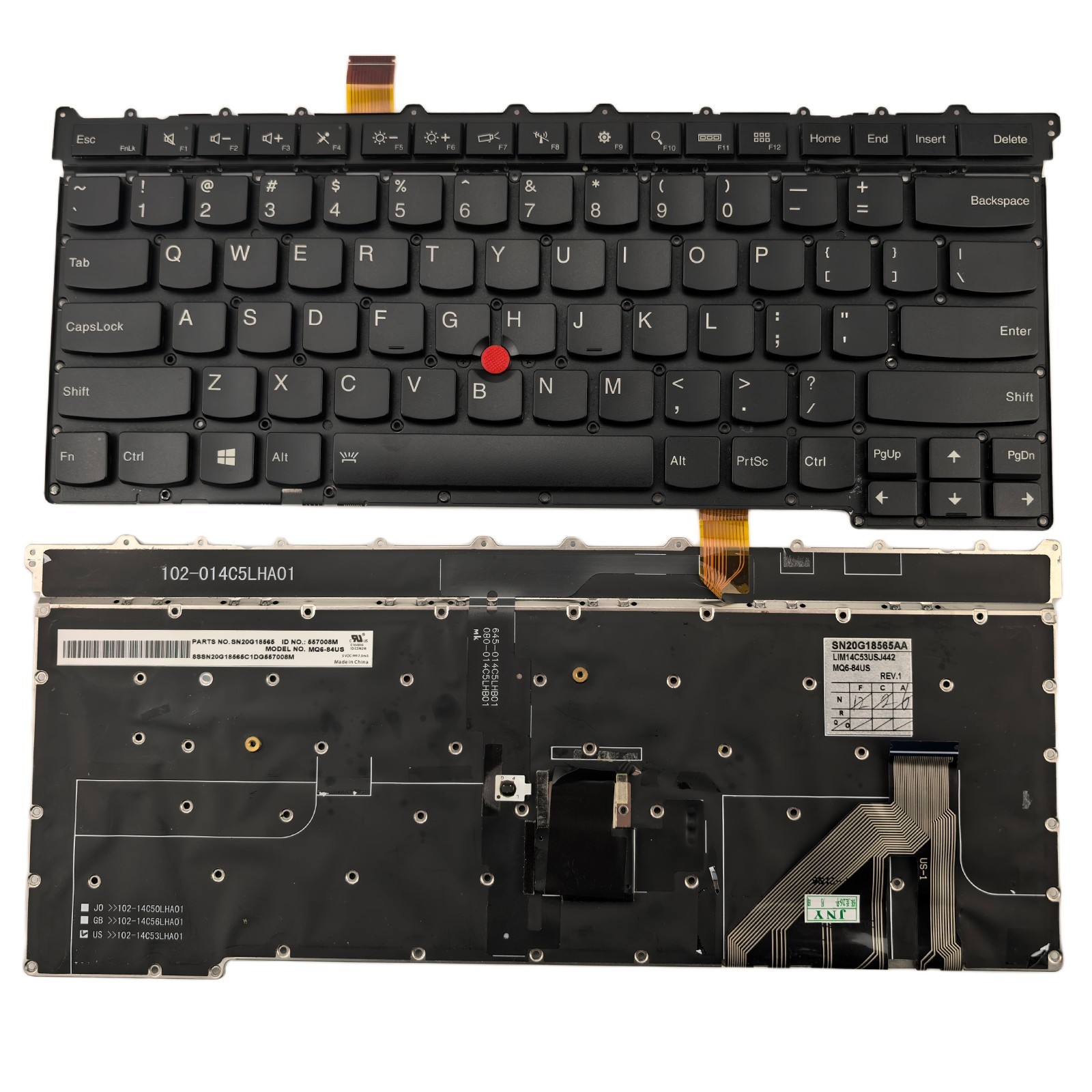X1 Carbon 3rd Gen 2015 US Backlit Keyboard for ThinkPad 20BS 20BT SN20G18565