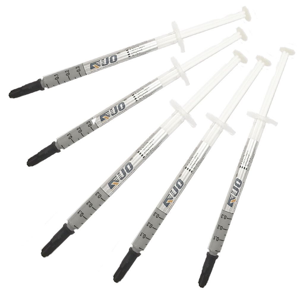 5X High Performance Silver Thermal Grease CPU Heatsink Compound Paste Syringe 1g