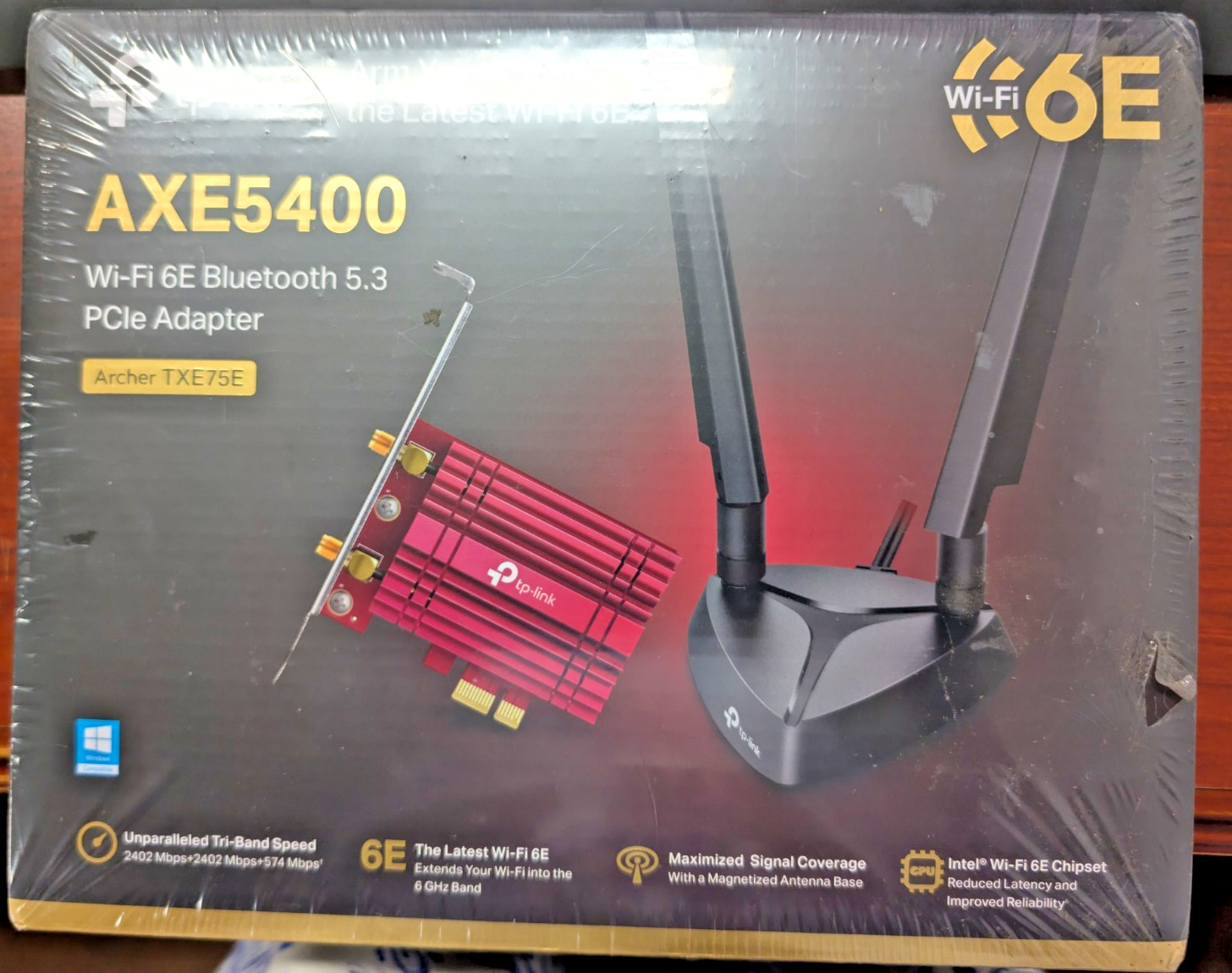 TP-Link AXE5400 Intel WiFi 6E Bluetooth 5.3 PCIe WiFi Card for PC Archer TXE75E