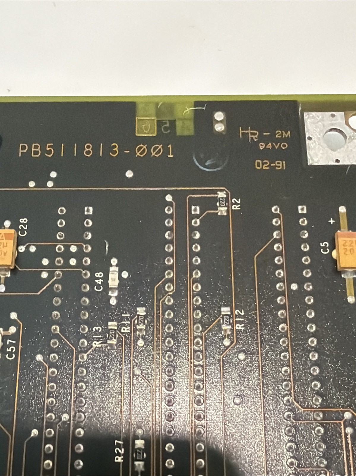 Vtg Intel PB511813-001 Computer Backplane Board 91 Phoenix BIOS w/ Center Cutout