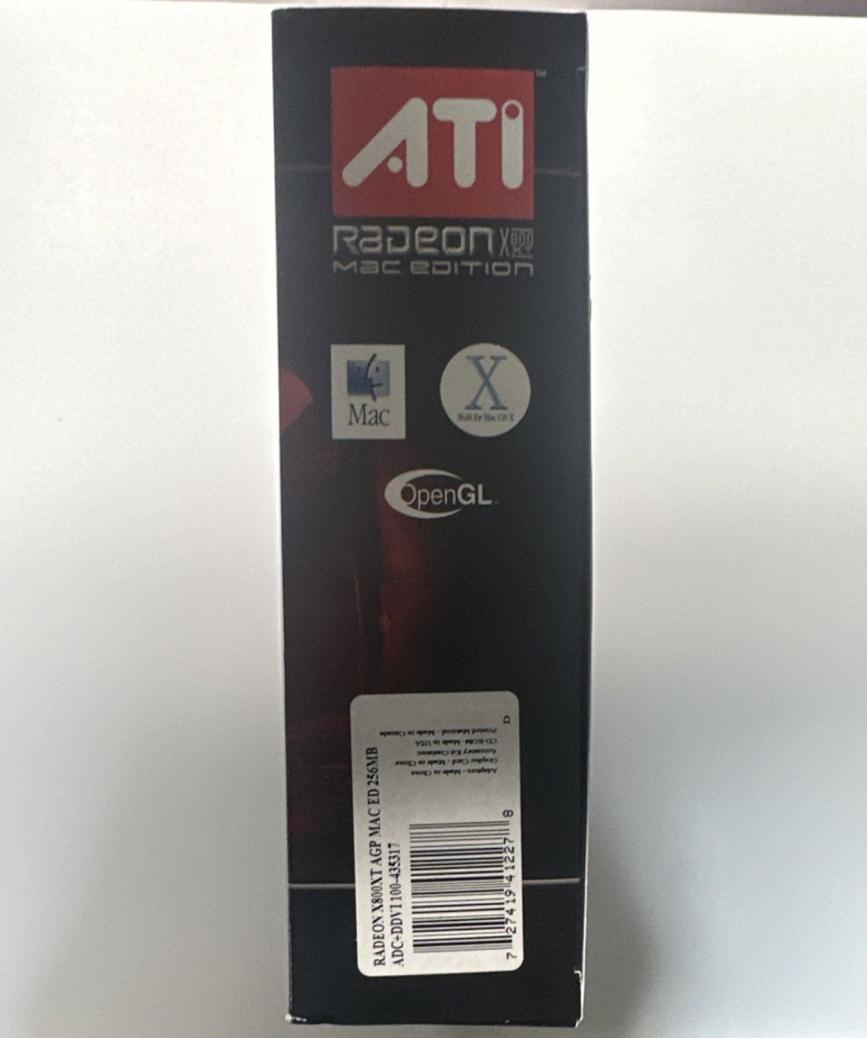 ATI Radeon X800 XT Mac Edition 256MB GDDR3 AGP 8X DVI OpenGL Multi