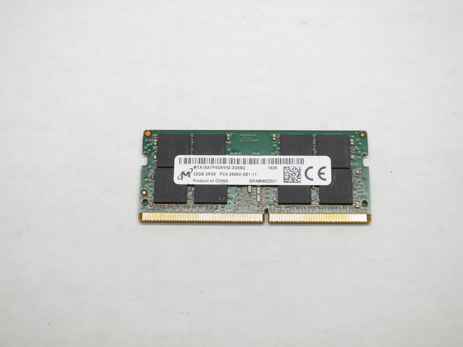 MTA16ATF4G64HZ-2G6B2 MICRON 32GB DDR4 2666 SODIMM 2Rx8 MEMORY