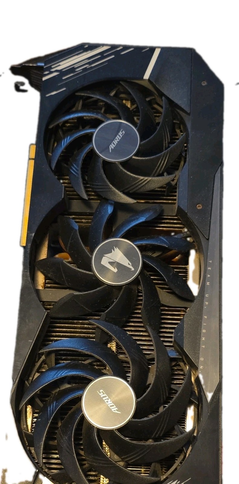 AORUS 3080 NVIDIA GeForce RTX Triple Fan Heatsink PCIe x16 Multi-Monitor rev 1.0