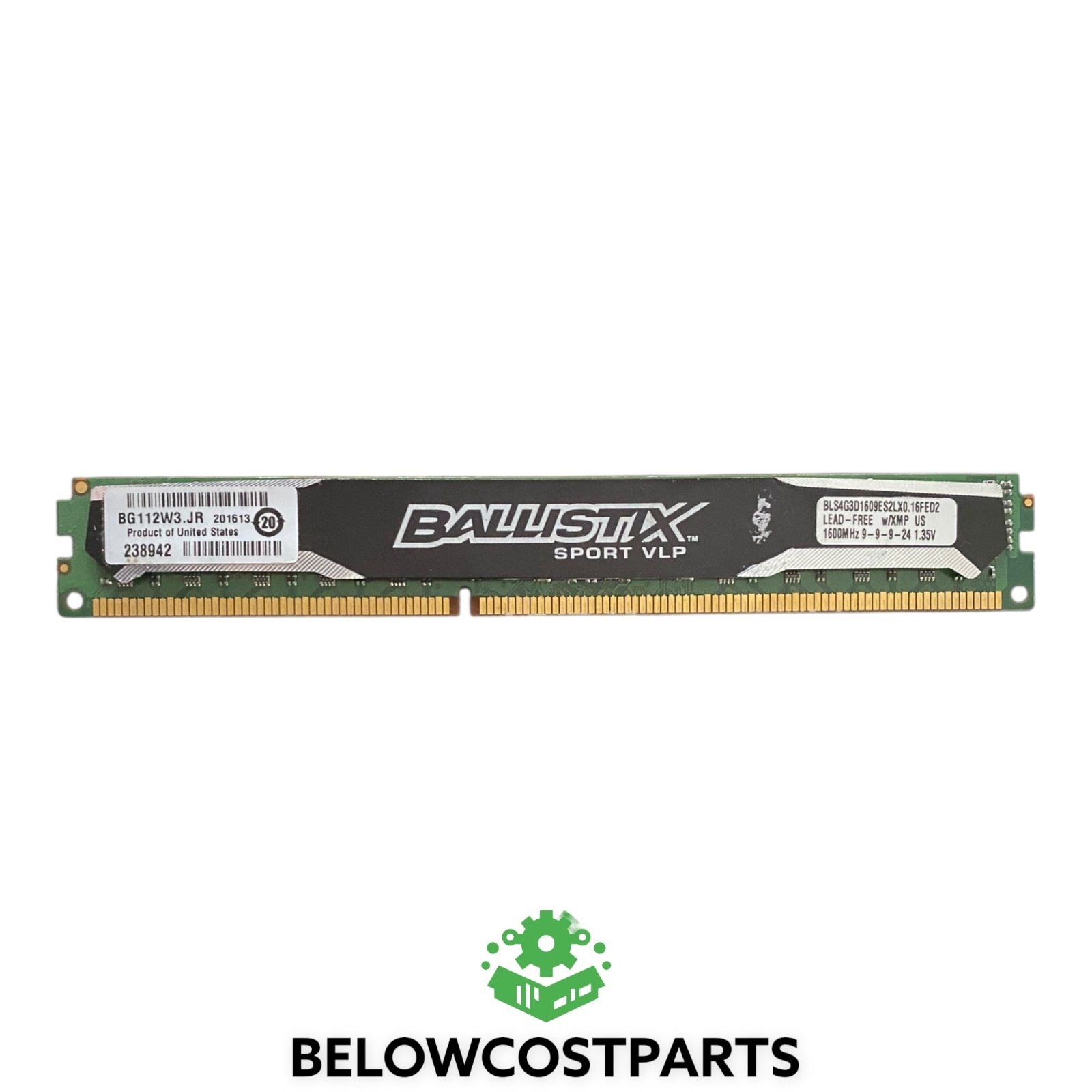 💻 Crucial Ballistix Sport VLP 8GB DDR3 1600MHz UDIMM Desktop RAM PC3-12800 ⚙️