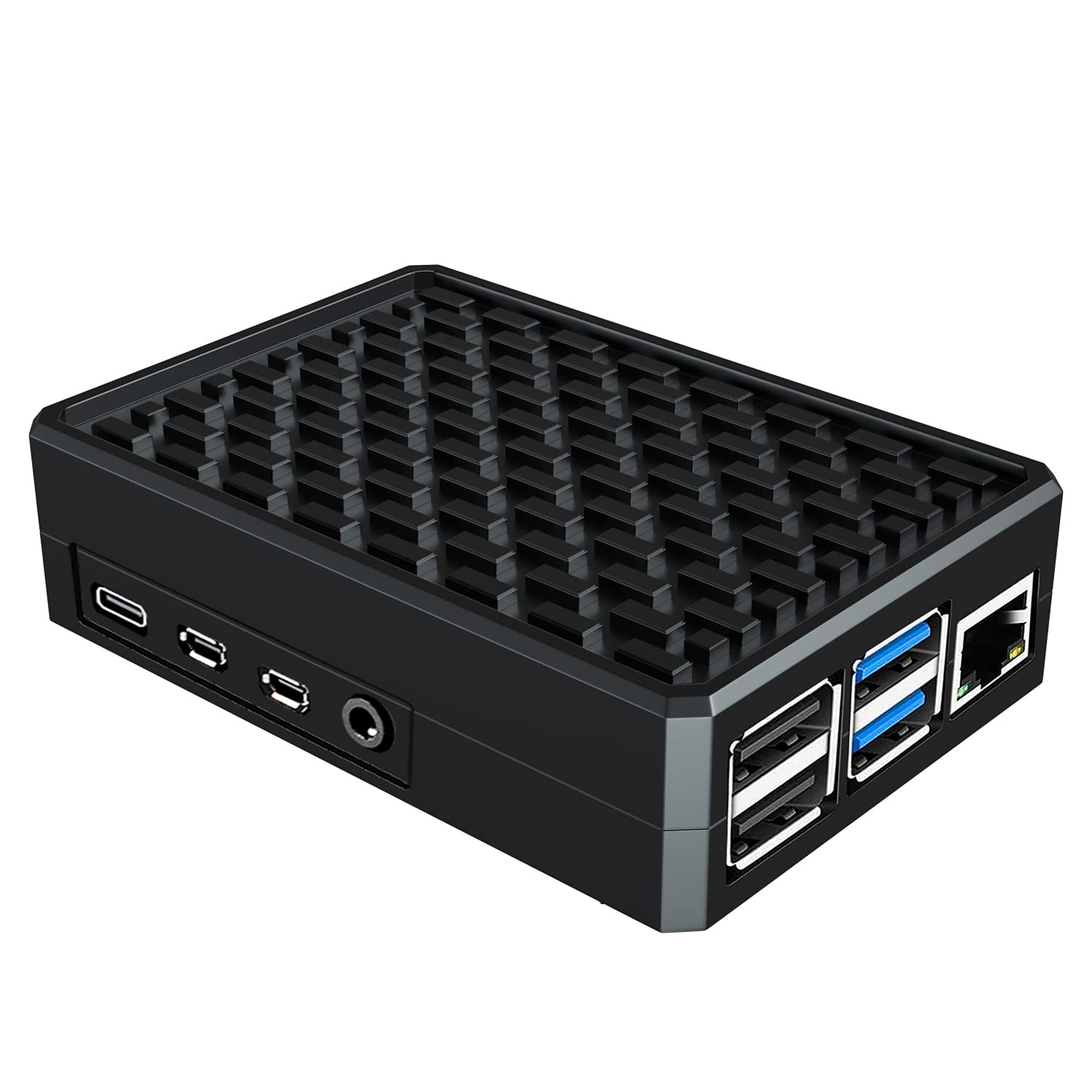Raspberry Pi 4 Case, Aluminiun Raspberry Pi Case Passive Cooling with Heatsin…